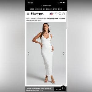 NWT NWB Novida White Midi Dress from ShowPo